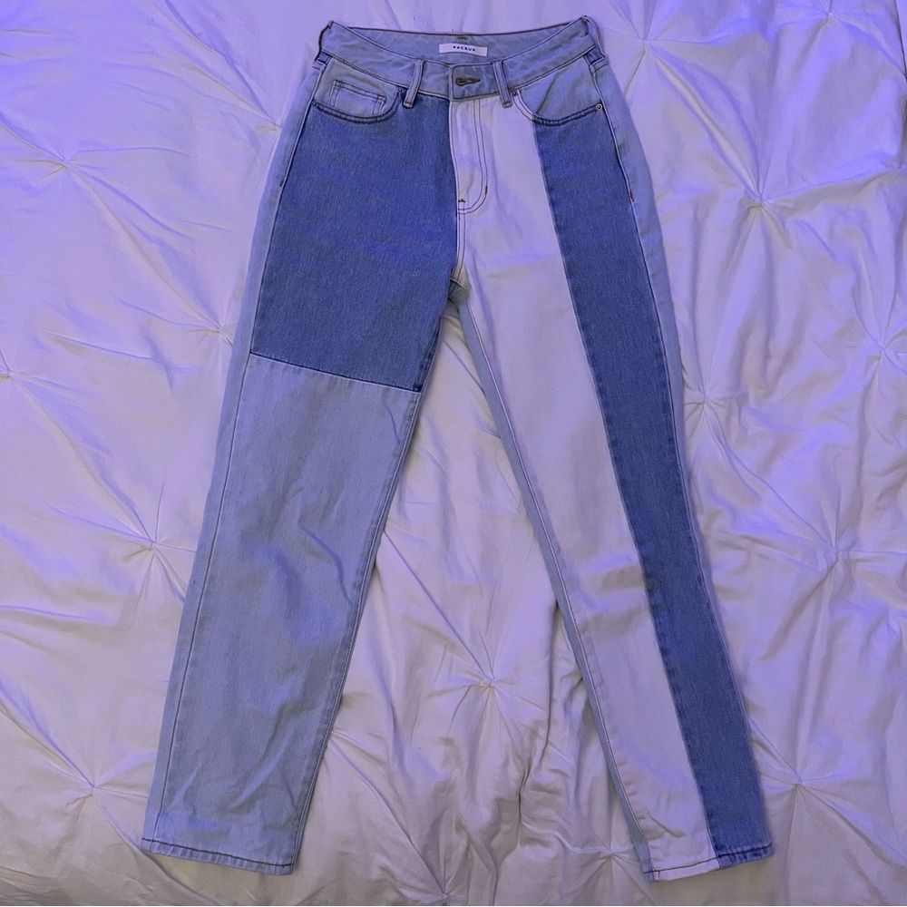 patchwork jeans